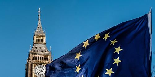 Big Ben and EU flag 